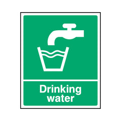 Drinking Water - Portrait Sign  FAD012 FAD PT1
