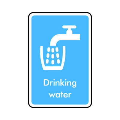 Drinking Water - Portrait Sign IS013 IS PT1