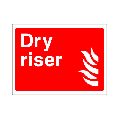 Dry Riser - Landscape Sign FE045 FE LN1