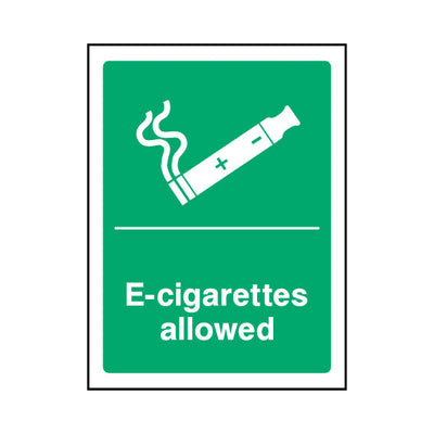 E-cigarettes Allowed - Portrait Sign SP088 SP PT1