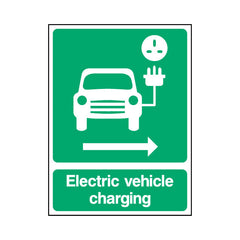 Electric Vehicle Charging (Arrow Right) - Portrait Sign P051 PA PT1