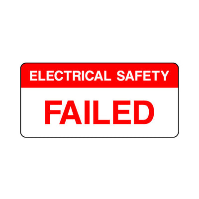 Electrical Safety Failed - Sticker Sheet QCS018 QCS ST1