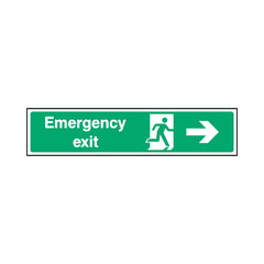 Emergency Exit Arrow Right - Landscape Sign EE028 EE LN3