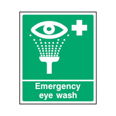 Emergency Eye Wash - Portrait Sign  FAD007 FAD PT1