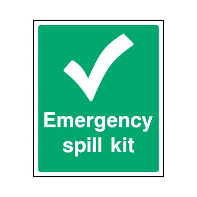 Emergency Spill Kit - Portrait Sign  FAD010 FAD PT1