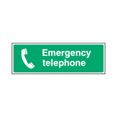 Emergency Telephone - Landscape Sign  FAD027 FAD LN3