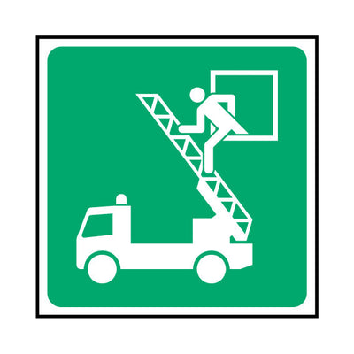 Emergency Vehicle Escape Route - Icon Only - Square Sign  FAD015 FAD SQ1