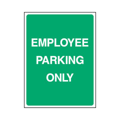 Employee Parking Only - Portrait Sign P087 PA PT1