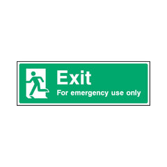 Exit - For Emergency Use Only - Landscape Sign EE045 EE LN3