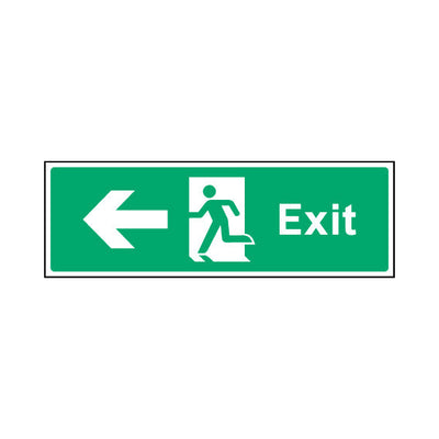 Exit Arrow Left - Landscape Sign EE011 EE LN3