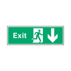 Exit Down - Landscape Sign EE016 EE LN3
