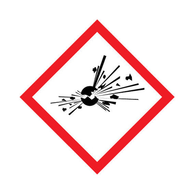 Explosive Symbol Only (Red Outline) - Sign DS040 DS DM1