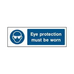 Eye Protection Must Be Worn - Landscape Sign PPE004 PPE LN3