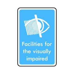 Facilities For The Visually ImpaiRed - Portrait Sign IS030 IS PT1