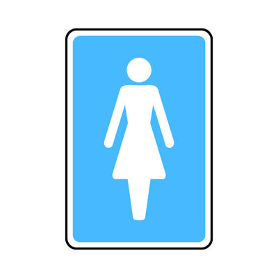 Femail Toilet - Icon Only - Portrait Sign IS001 IS PT1