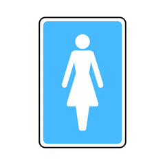 Femail Toilet - Icon Only - Portrait Sign IS001 IS PT1