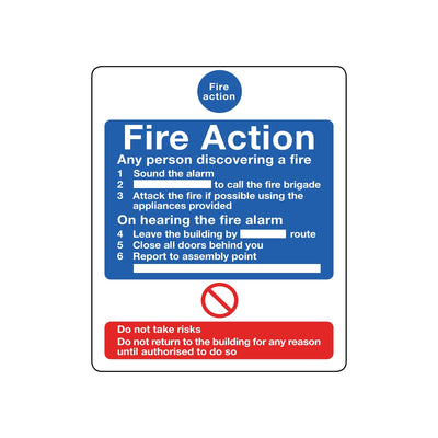 Fire Action Alt-2 Sign