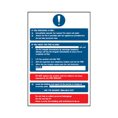 Fire Action (v16) - Portrait Sign FA028 FA PT1