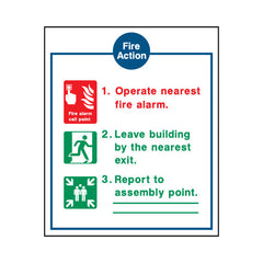 Fire Action (v7) - Portrait Sign FA014 FA PT1