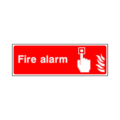 Fire Alarm V2 & Icon - Landscape Sign FE034 FE LN3