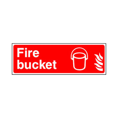Fire Bucket & Icon - Landscape Sign FE041 FE LN3