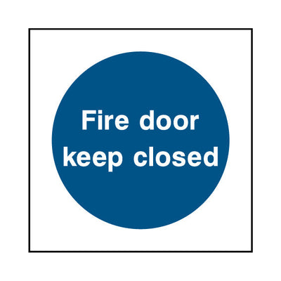 Fire Door Keep Closed - Square Sign FP020 FP SQ1