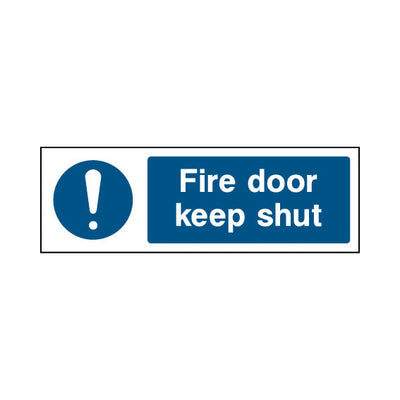 Fire Door Keep Shut - Landscape Sign FP037 FP LN3