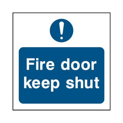 Fire Door Keep Shut - Square Sign v2 FP023 FP SQ1