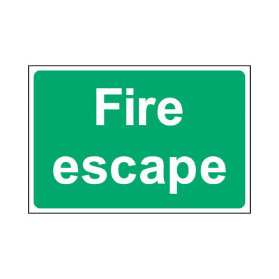 Fire Escape - Landscape Sign EE084 EE LN1