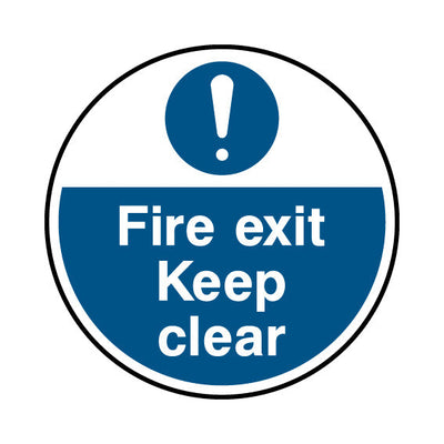 Fire Exit Circle Icon - Circle Sign FG004 FG CR1
