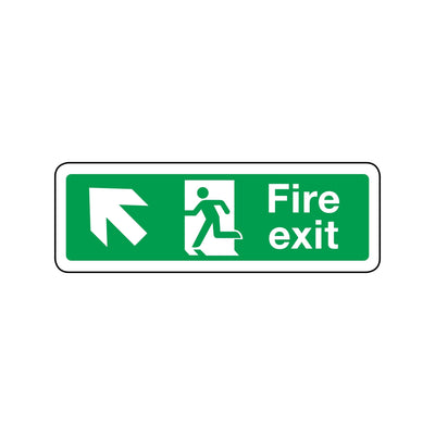 Fire Exit Left Up Alt Sign