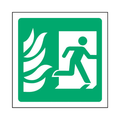 Fire Exit Right - Icon Only - Square Sign EE056 EE SQ1