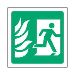 Fire Exit Right - Icon Only - Square Sign EE056 EE SQ1