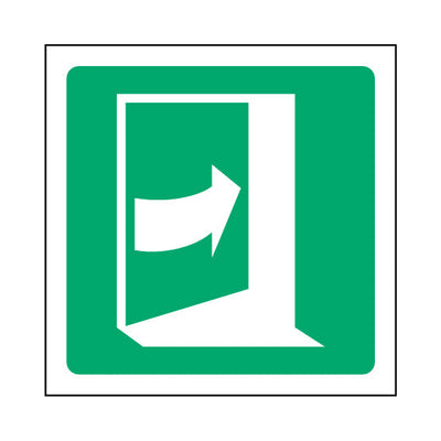Fire Exit Right V2 - Icon Only - Square Sign EE058 EE SQ1