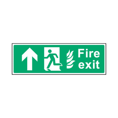 Fire Exit V2 Up - Landscape Sign EE023 EE LN3