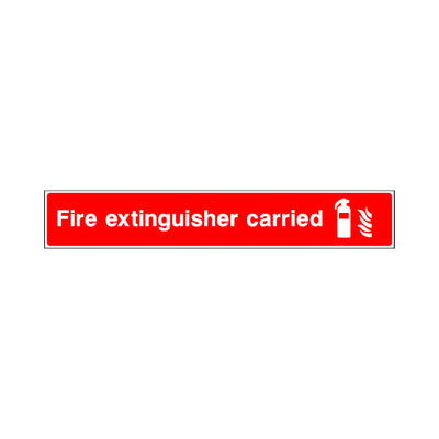 Fire Extinguisher Carried & Icon - Landscape Sign FE043 FE LN3