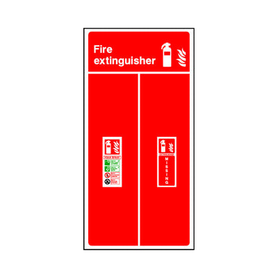 Fire Extinguisher (dual) V4 Backing - Portrait Sign FE063 FE PT2