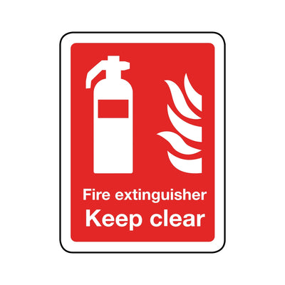 Fire Extinguisher Keep Clear Sign