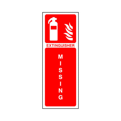 Fire Extinguisher (single) Backing - Portrait Sign FE065 FE PT3