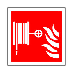 Fire Hose Icon - Square - Square Sign FE052 FE SQ1