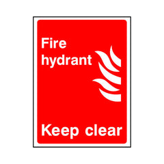 Fire Hydrant - Keep Clear - Portrait Sign FE003 FE PT1