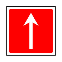 Fire Safety Arrow Up - Square - Square Sign FE056 FE SQ1