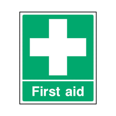 First Aid - Portrait Sign  FAD001 FAD PT1