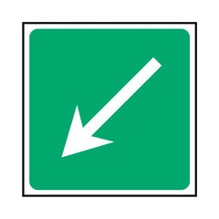 First Aid Arrow (diagonal) - Icon Only - Square Sign  FAD022 FAD SQ1