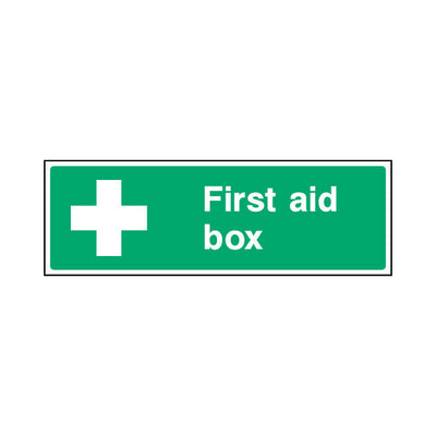 First Aid Box - Landscape Sign  FAD032 FAD LN3