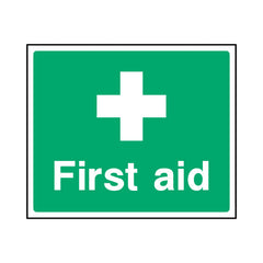 First Aid (Icon Top Centre) - Landscape Sign  FAD040 FAD LN1