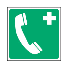 First Aid Telephone - Icon Only - Square Sign  FAD020 FAD SQ1