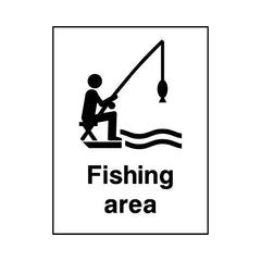 Fishing Area - Portrait Sign WS026 WS PT1
