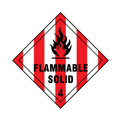 Flammable Solid 4 - Sign DS014 DS DM1