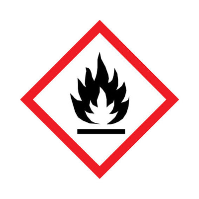 Flammable Symbol Only (Red Outline) - Sign DS041 DS DM1
